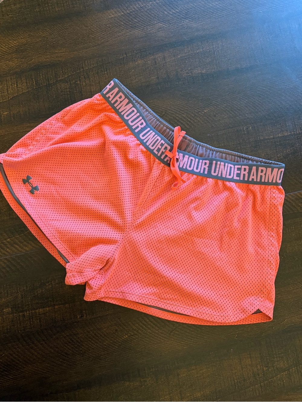 Under Armour Women's Pink Mesh Athletic Shorts